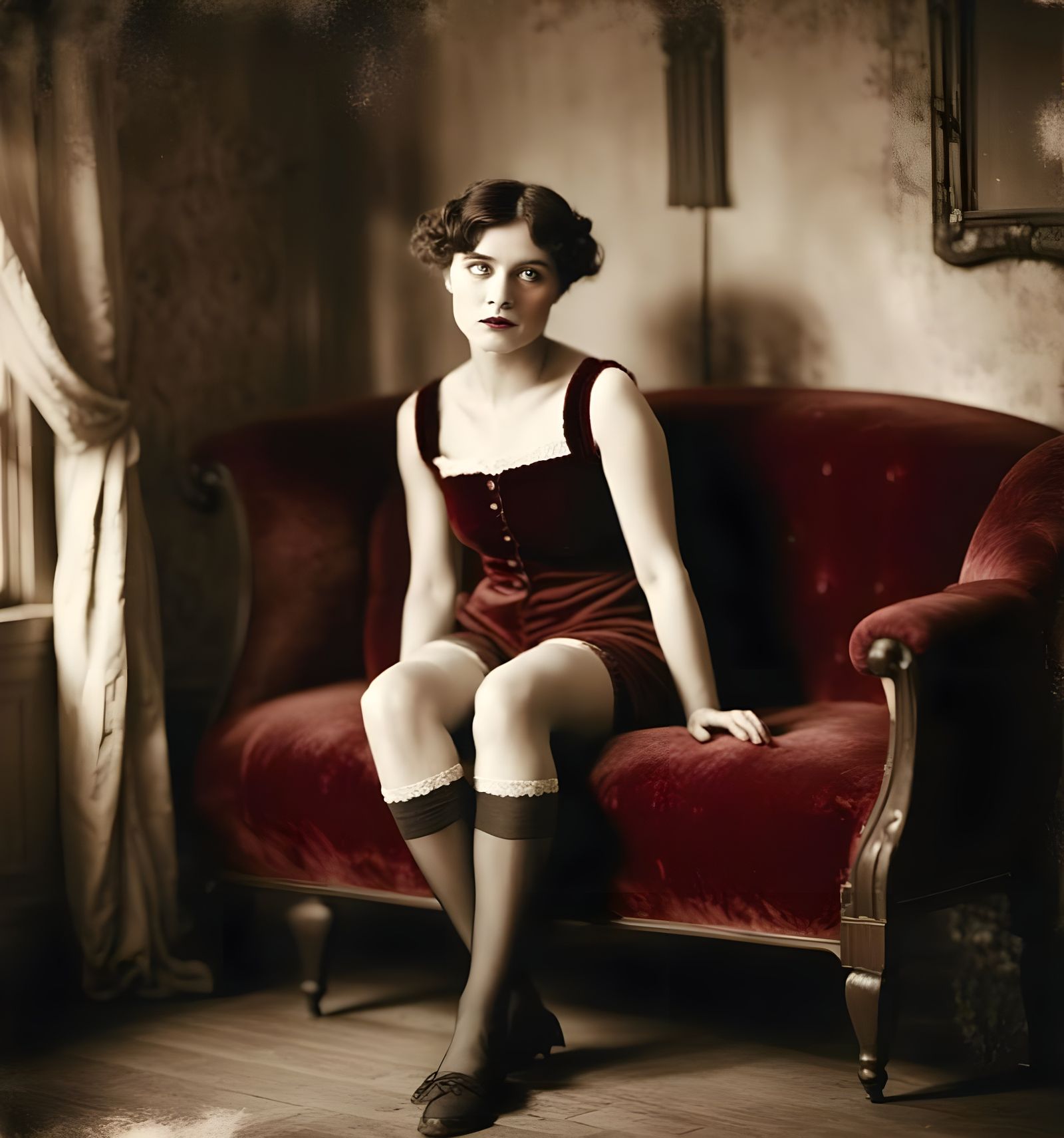 Vixen of the Red-Light District, 1910s Elegance