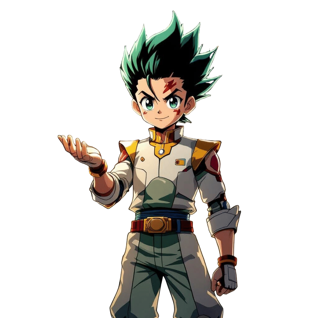 Senku Ishigami with Bitcoin in Anime Style