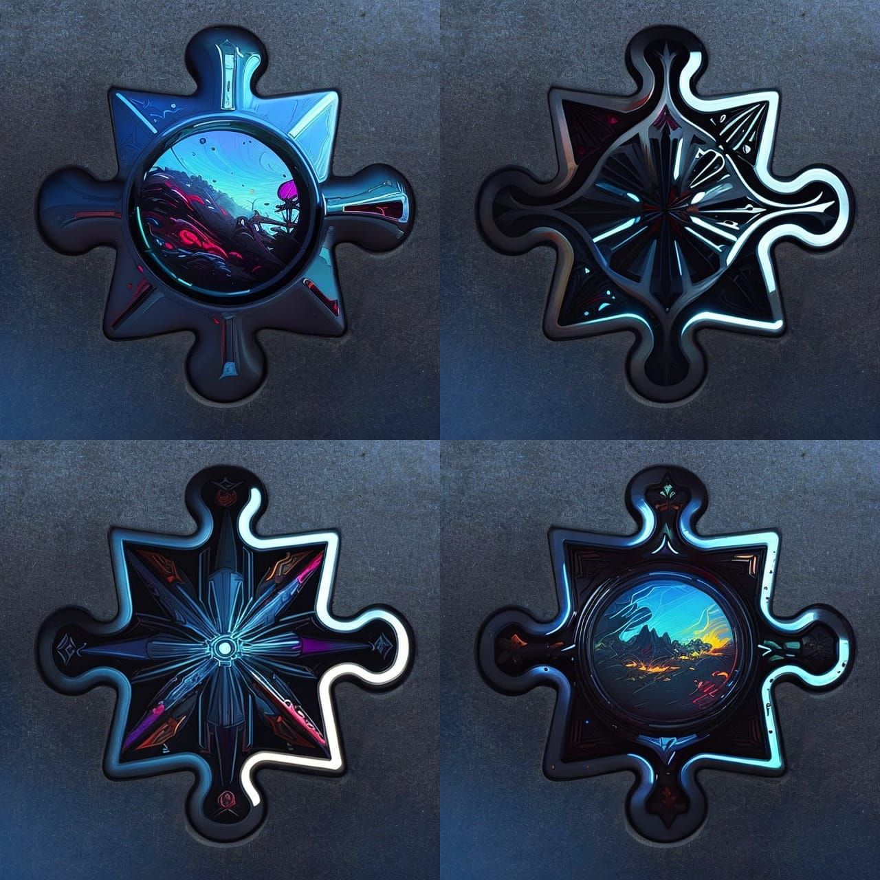 Colorful Paint Splatters with Intricate Ink Calligraphy