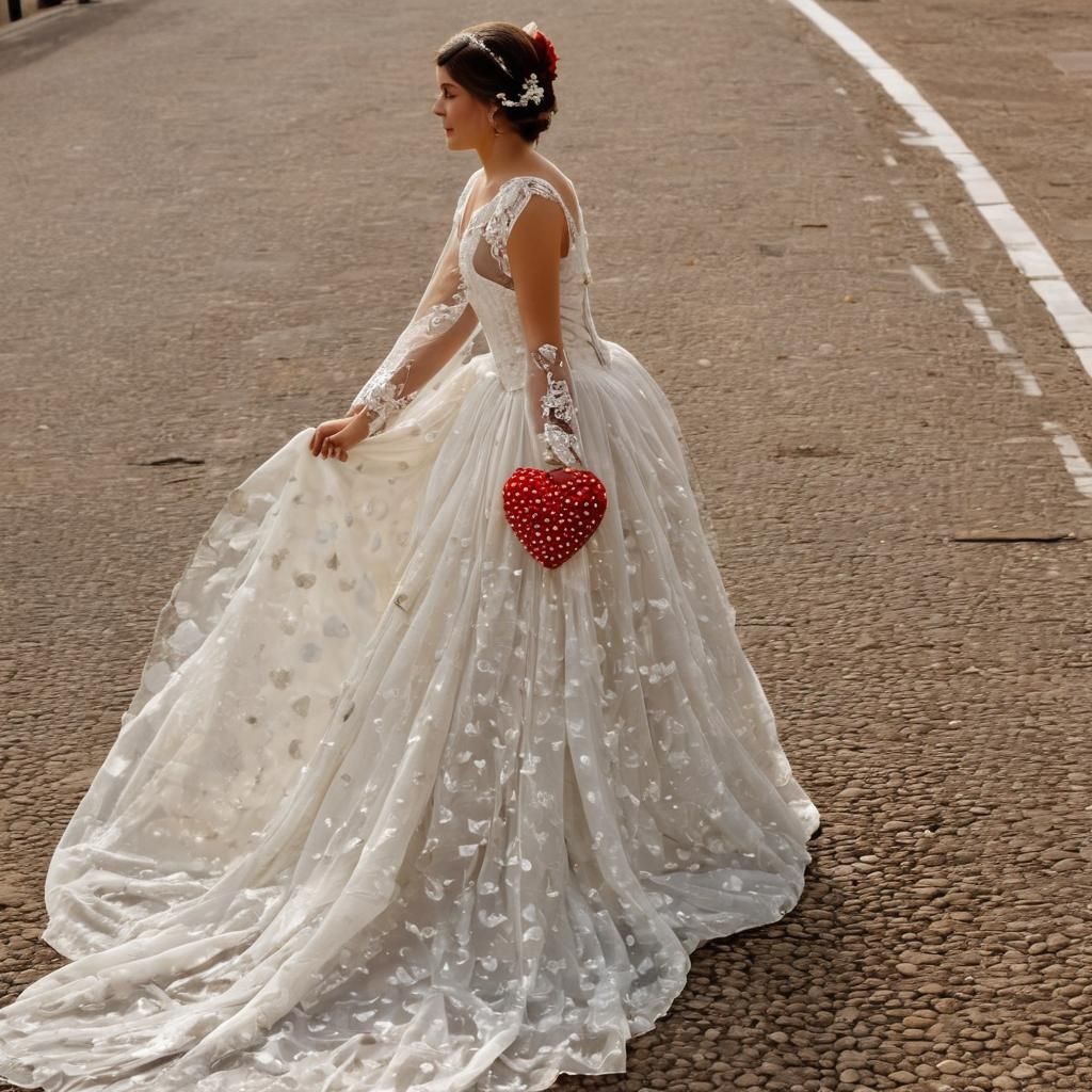 Romantic Baroque Bride in Rembrandt Oil Painting Style
