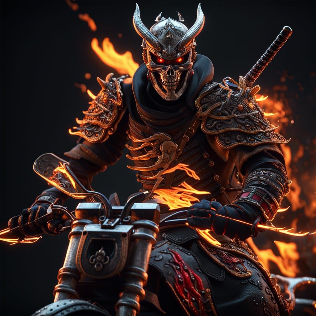 Samurai Ghost Rider 3D Game Cinematic
