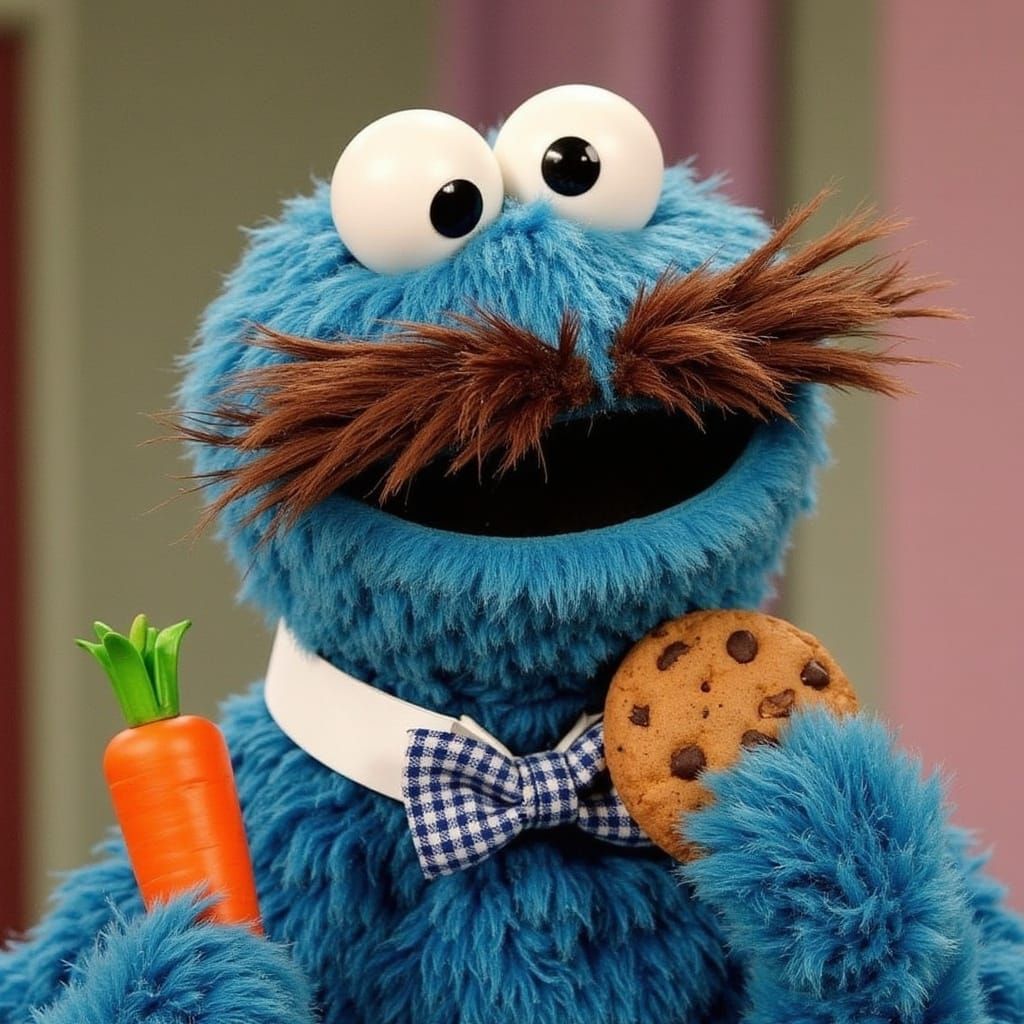 "Ok, look...I eat 'dis cookie cuz me got problem...I no eat ...