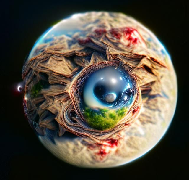 Eyeball Planet Digital Rendering
