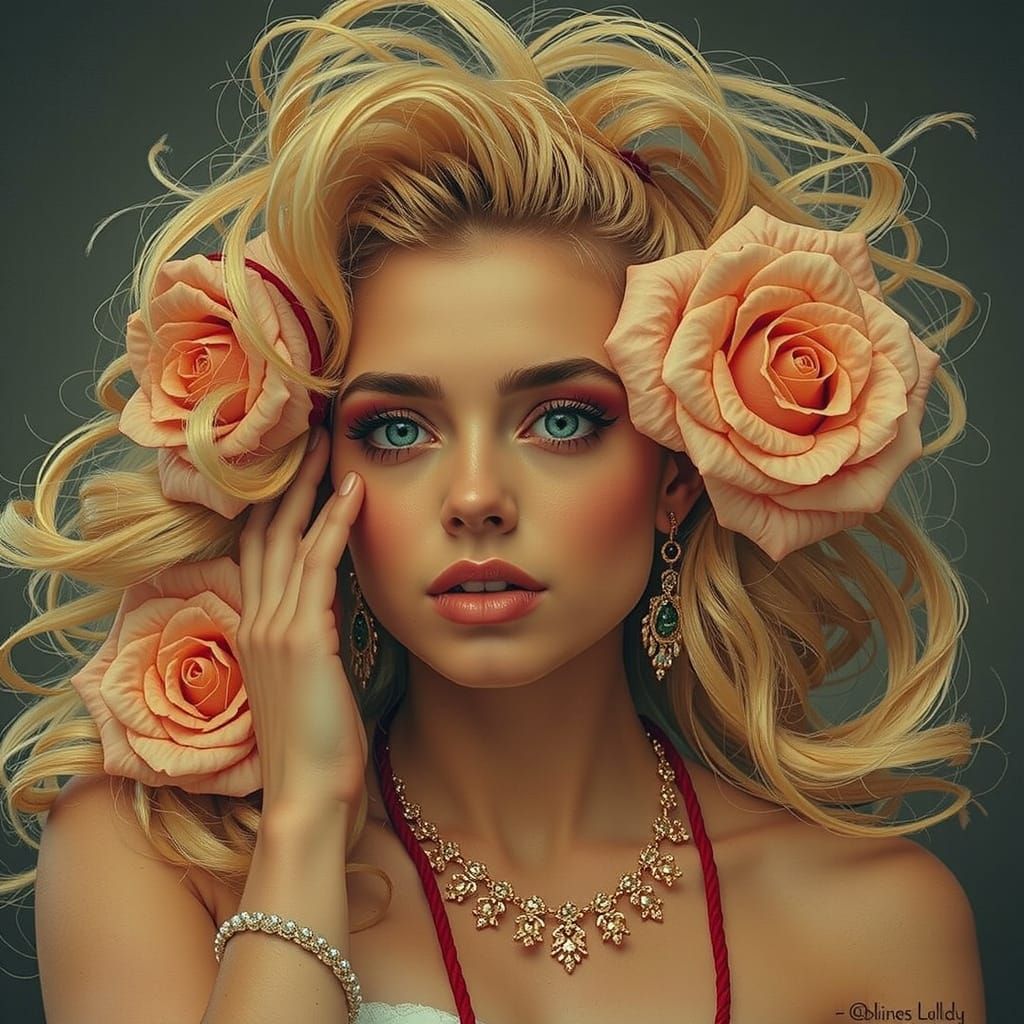 Abstract Swirling Patterns in Vivid Red Hues