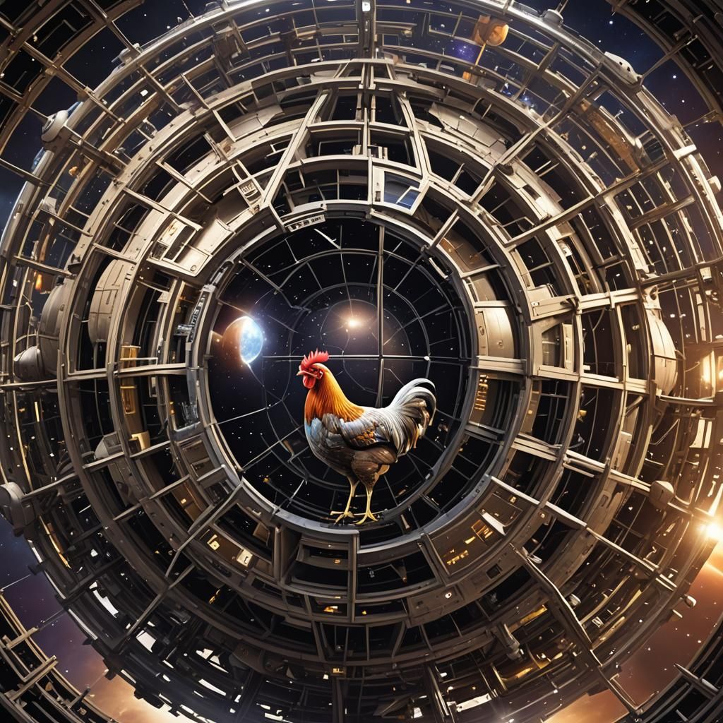 Giant Chicken in Dyson Sphere