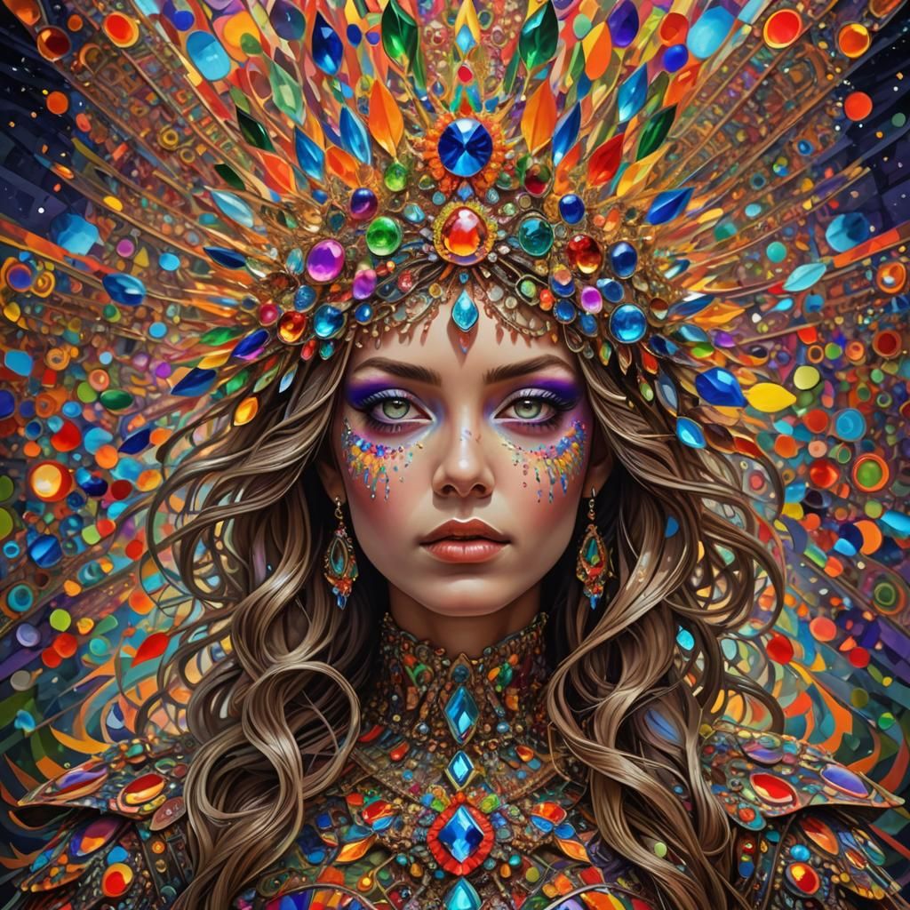 Goddess of Psychedelic Visions in HDR