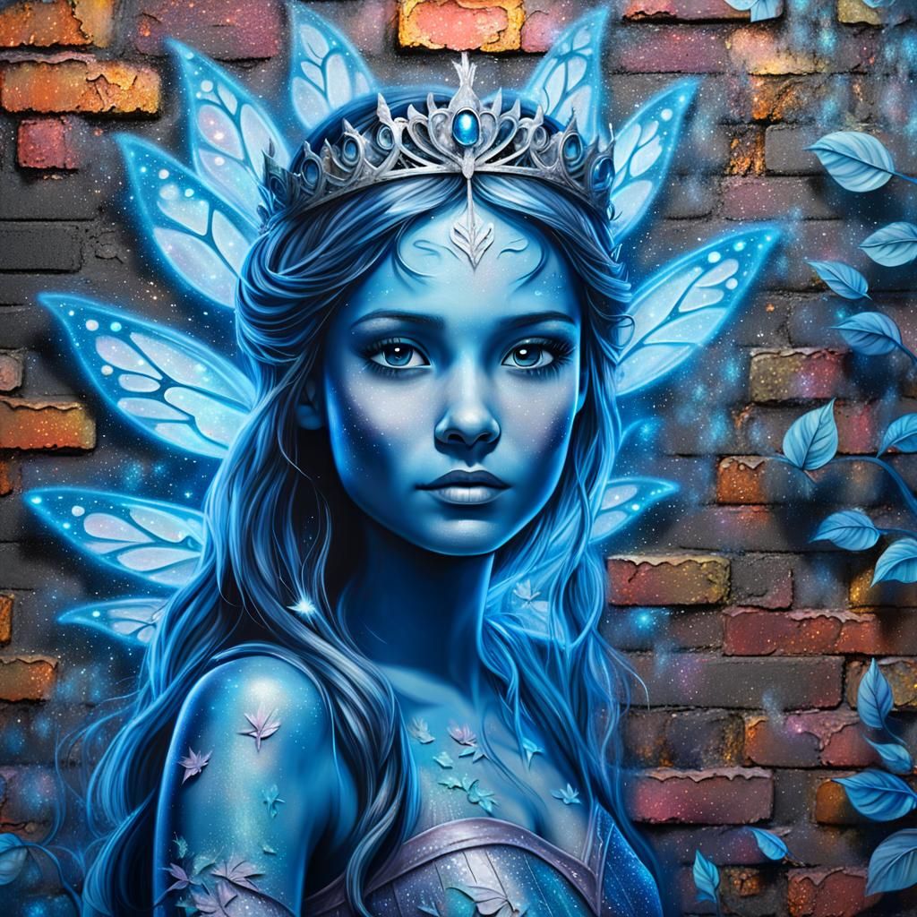 Fantasy Forest Street Art in Giger Style