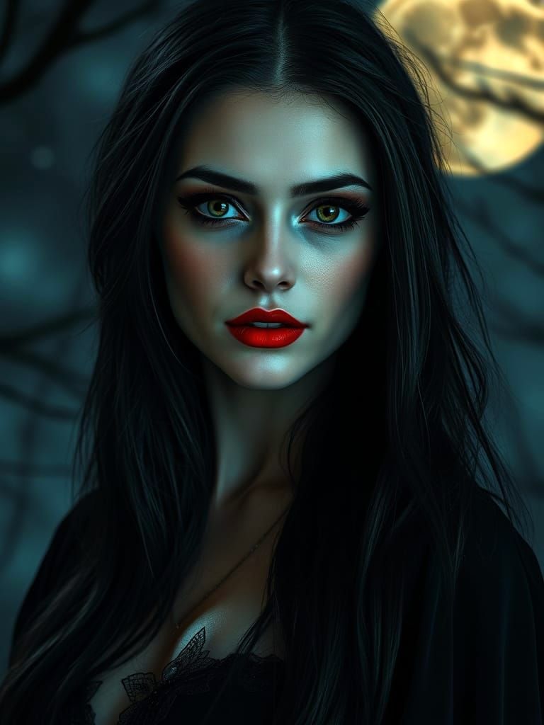 Ethereal Vampire in a Dark Fantasy World