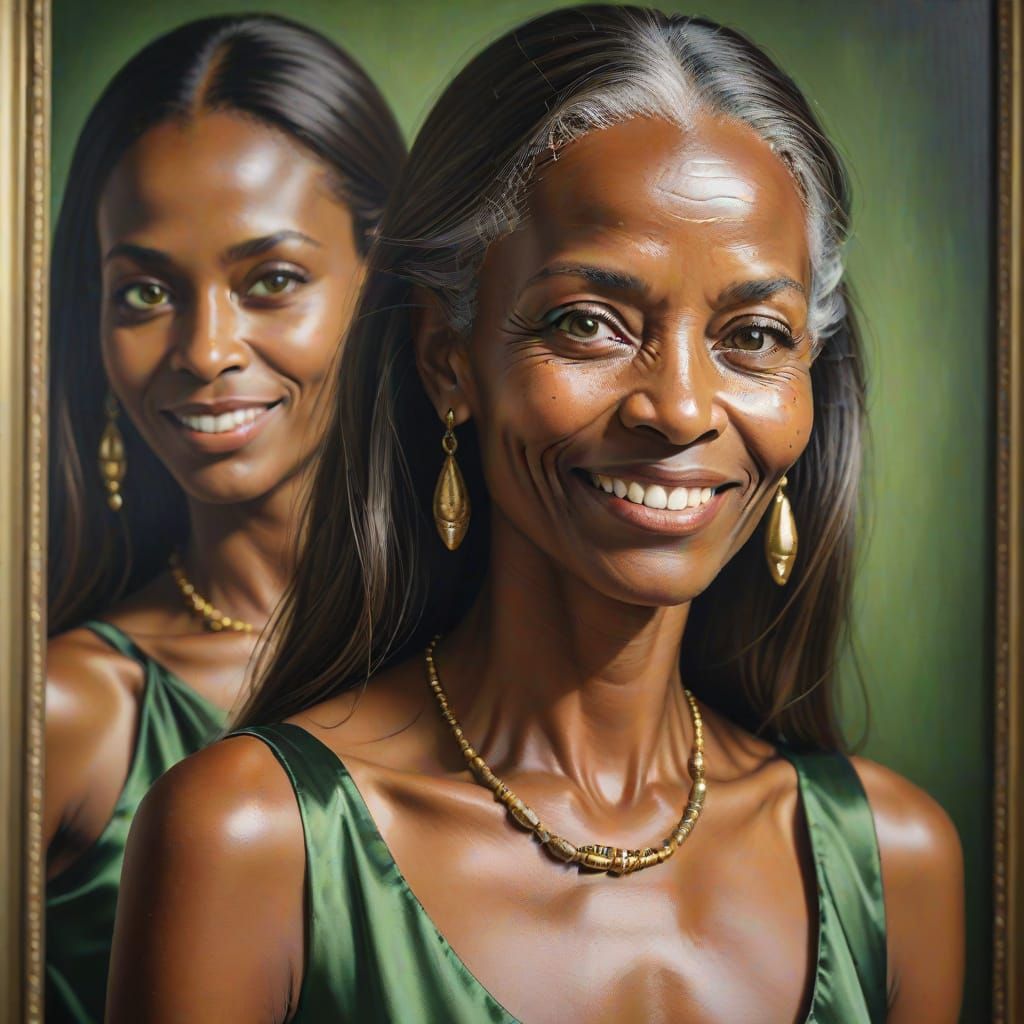Elegant African Matriarchs in Satin