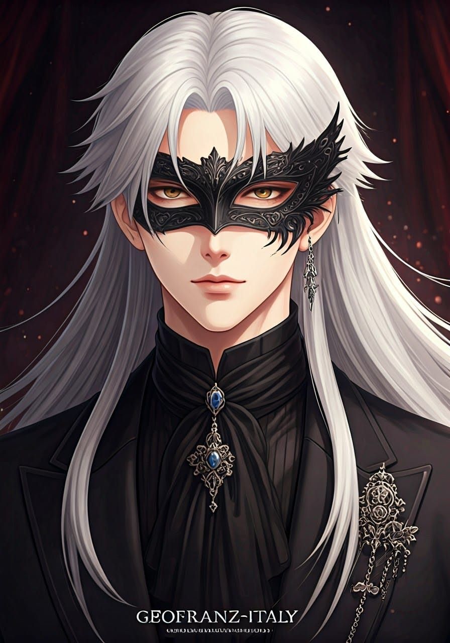 Wanted Poster: Asian Man in Anime Manga Style