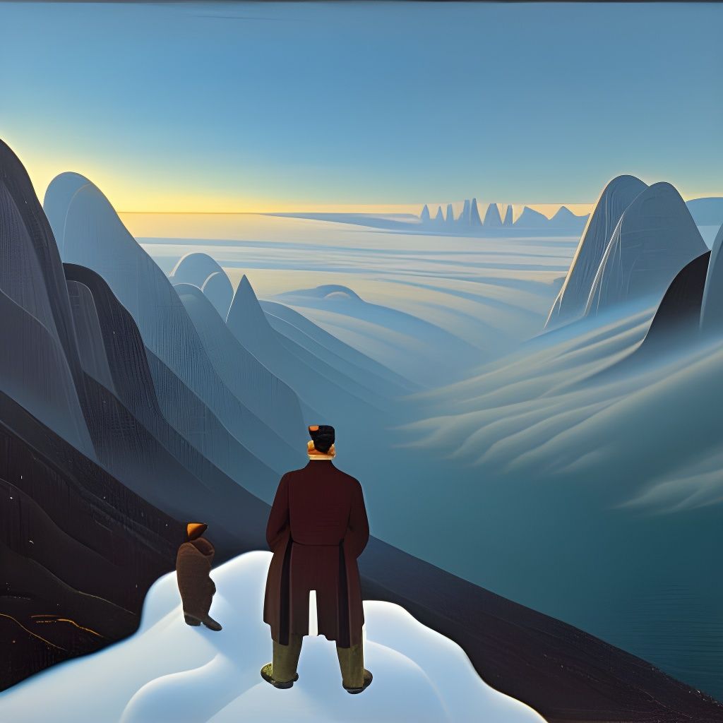 Wanderer Above the Sea: Inspired by Lawren Harris