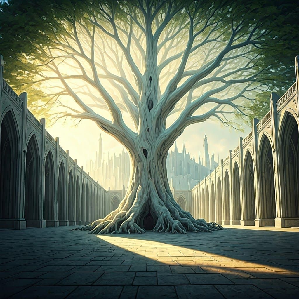 White Tree of Gondor, Digital Matte Painting
