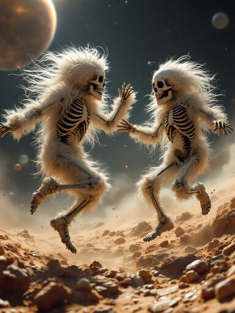 Fluffy Skeletons Dancing in Zero Gravity & Over-Stimulated B...