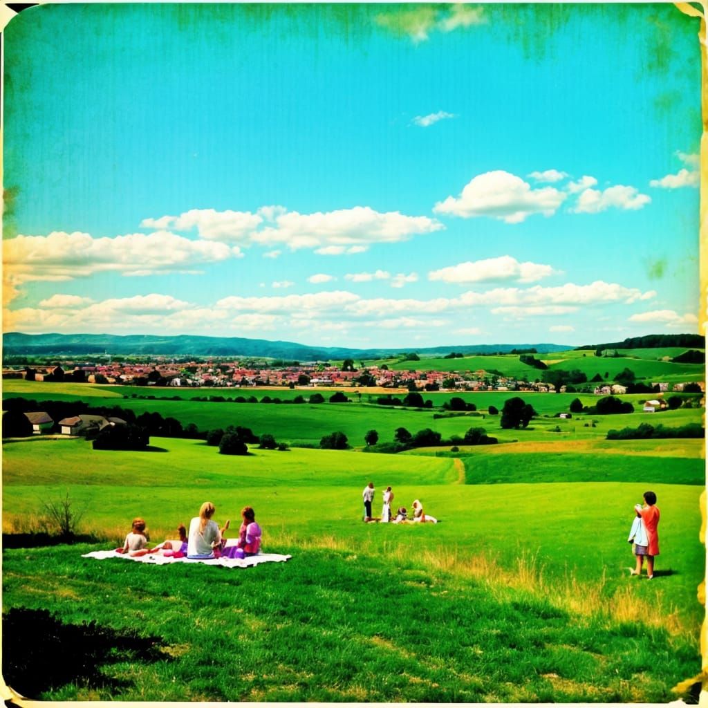 full colour old colour photograph