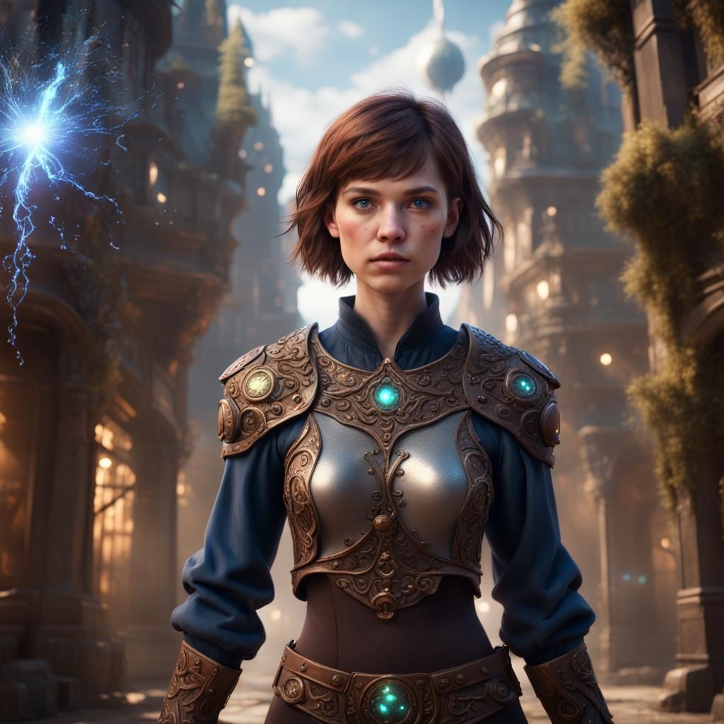 Magical Teenage Girl in Detailed Fantasy Art