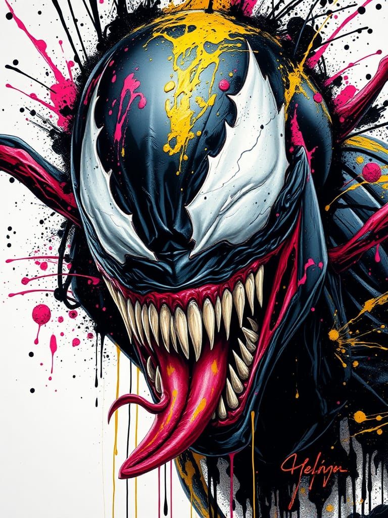 Ink Splatter Venom 3