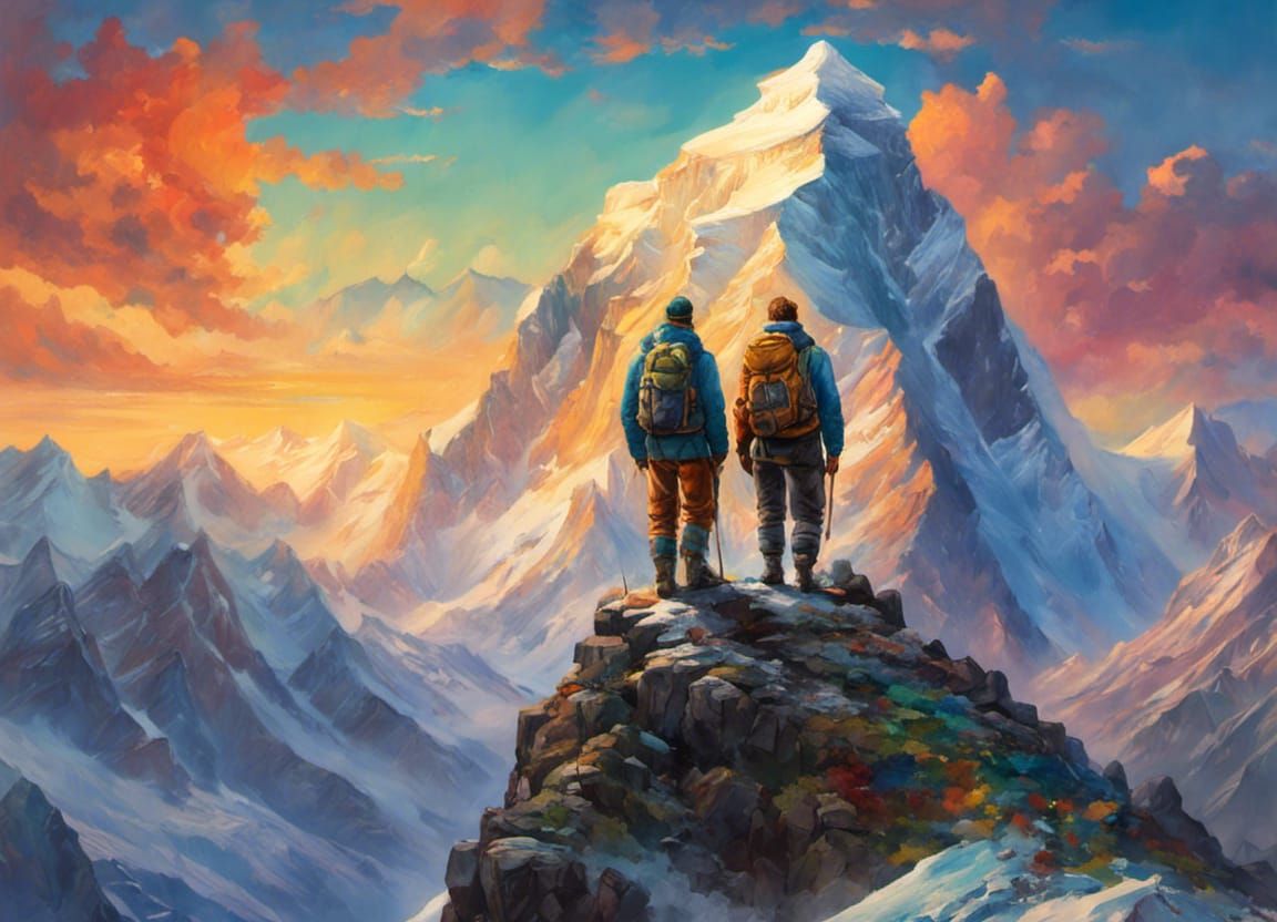 Sir Edmund Hillary and Sherpa Tenzing Triumph on Everest