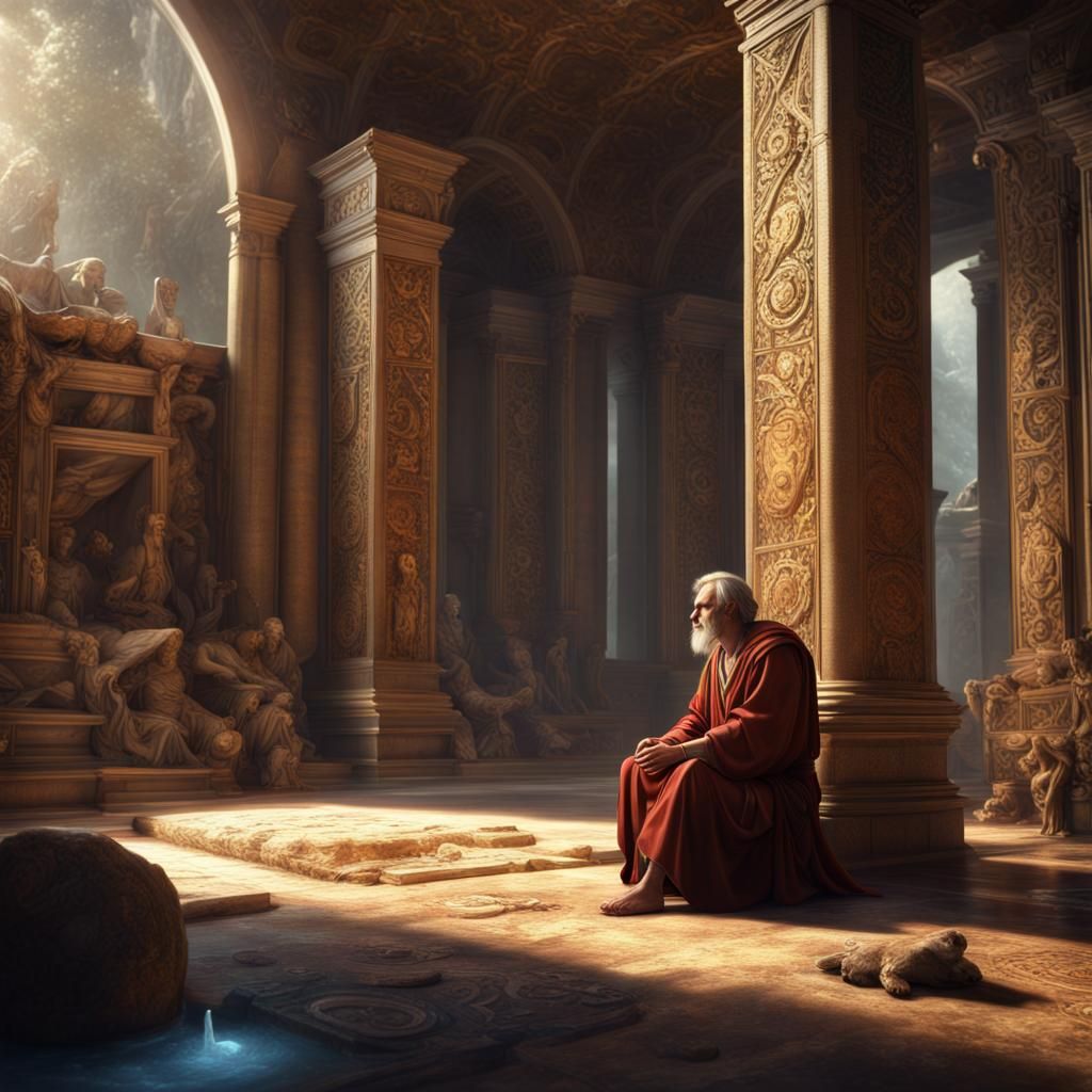 Zeno of Citium Contemplates Life's Complexity