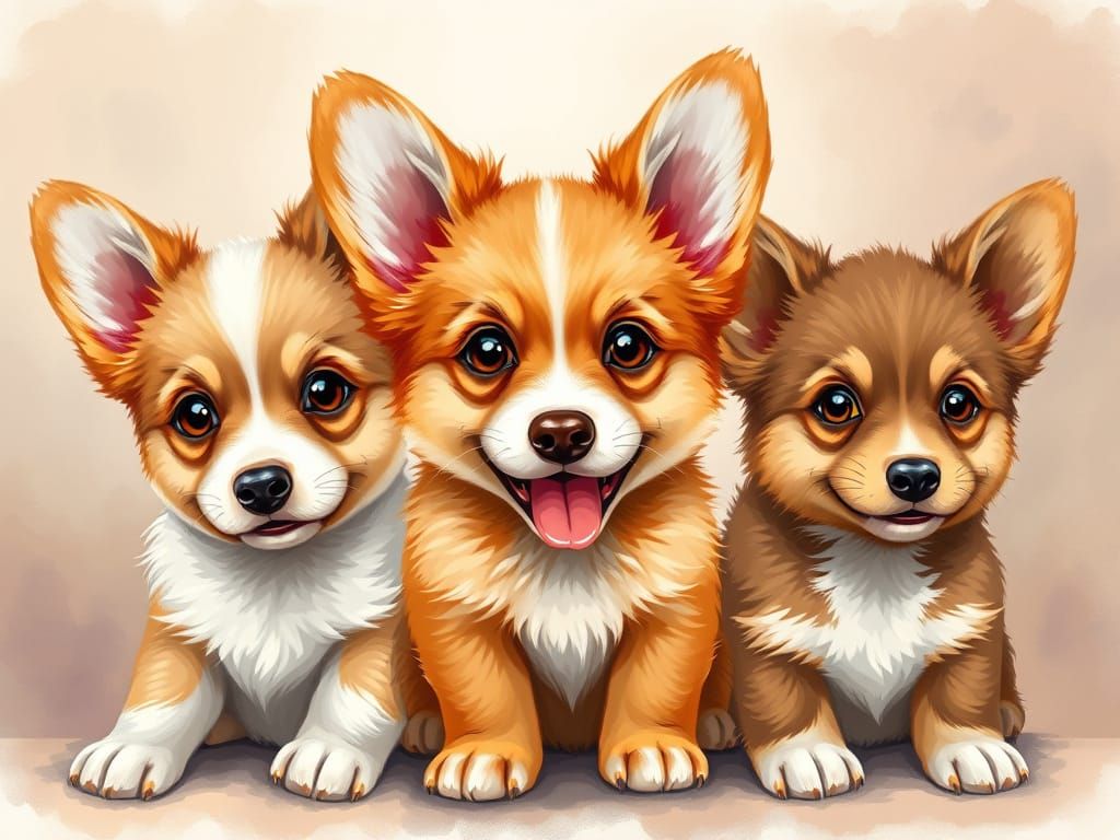 Corgi Trio