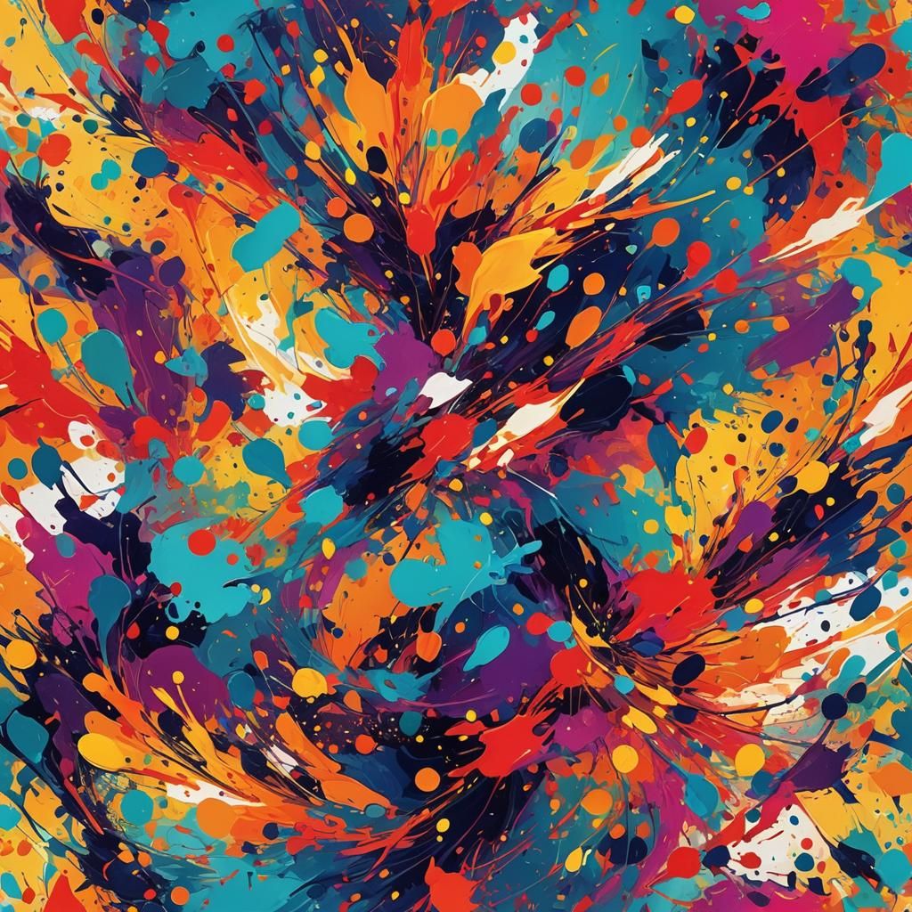 Abstract Image with Vibrant Colors and Gradients