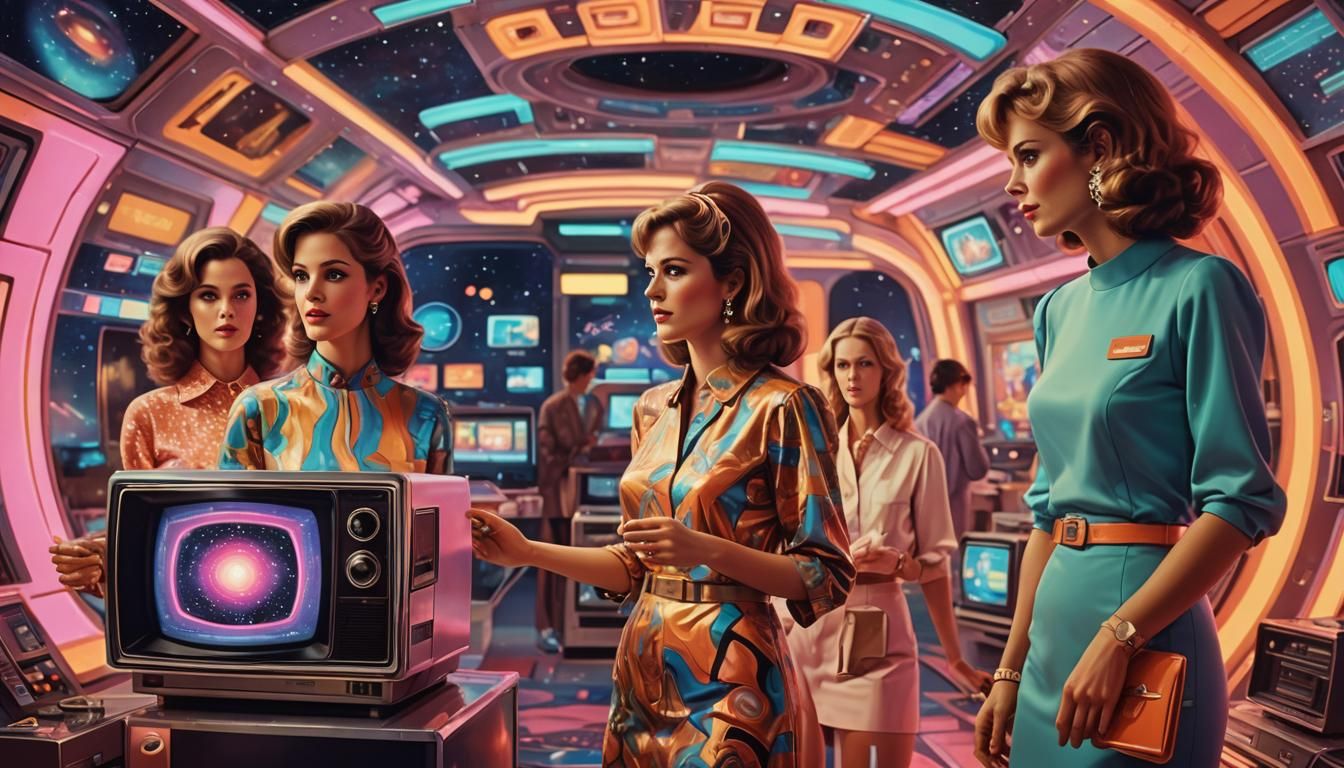 1987 Housewives Present Cosmic Artifact in Digital Art