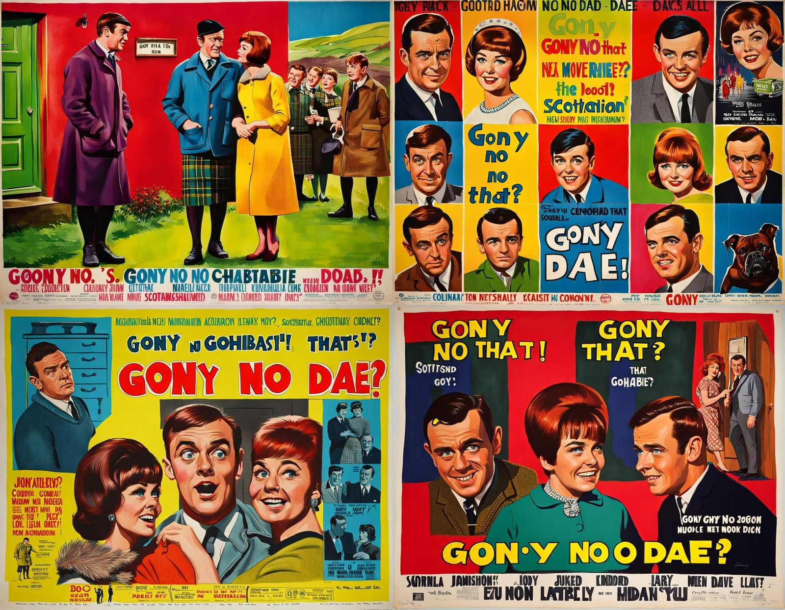 1965 Scottish Comedy Movie Poster: Gony No Dae That?