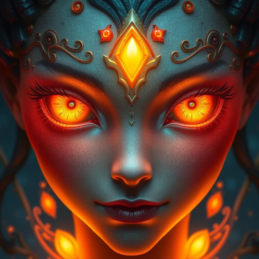 Compassionate Eyes in Detailed Matte Painting