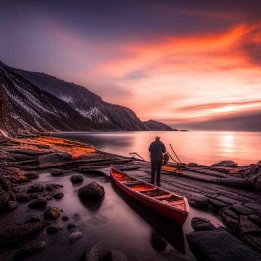 Moody Hyperrealistic Image of Solitude and Hardship