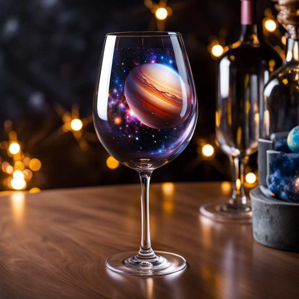 Enchanted Wine Glass Universe with Raytracing