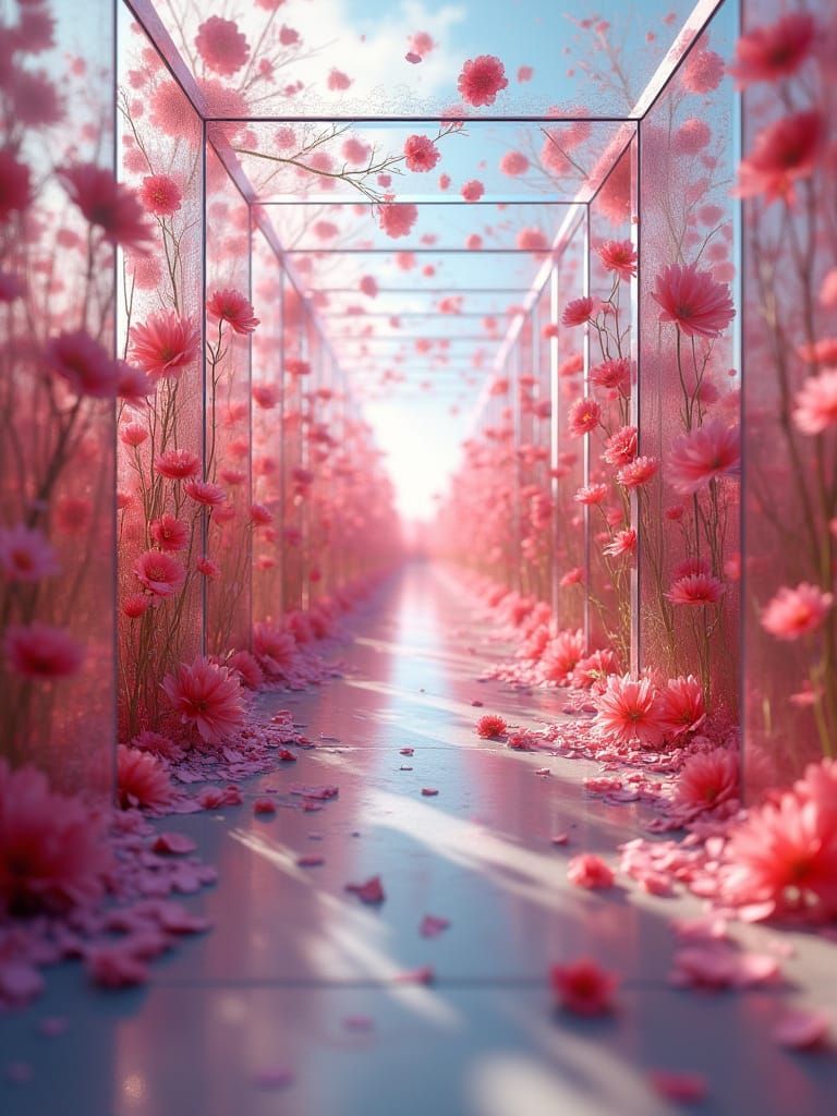 The Glass Walls of a Tunnel Made of Photochromatic Glass