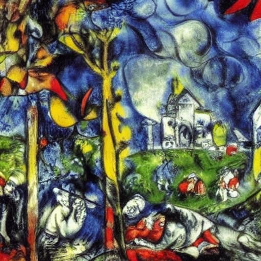 Olympus in Rain: Baroque Meets Modern Art