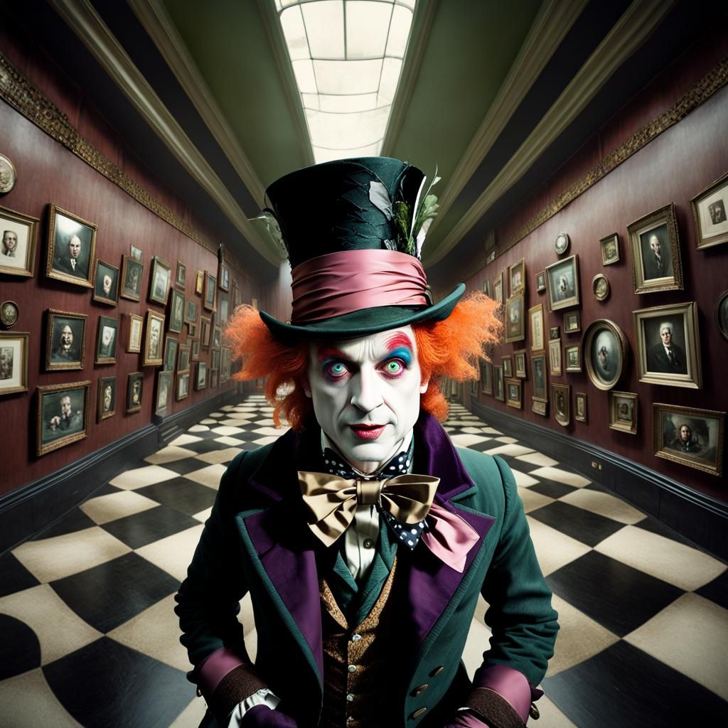 The Mad Hatter and Alice: A Moody Photograph