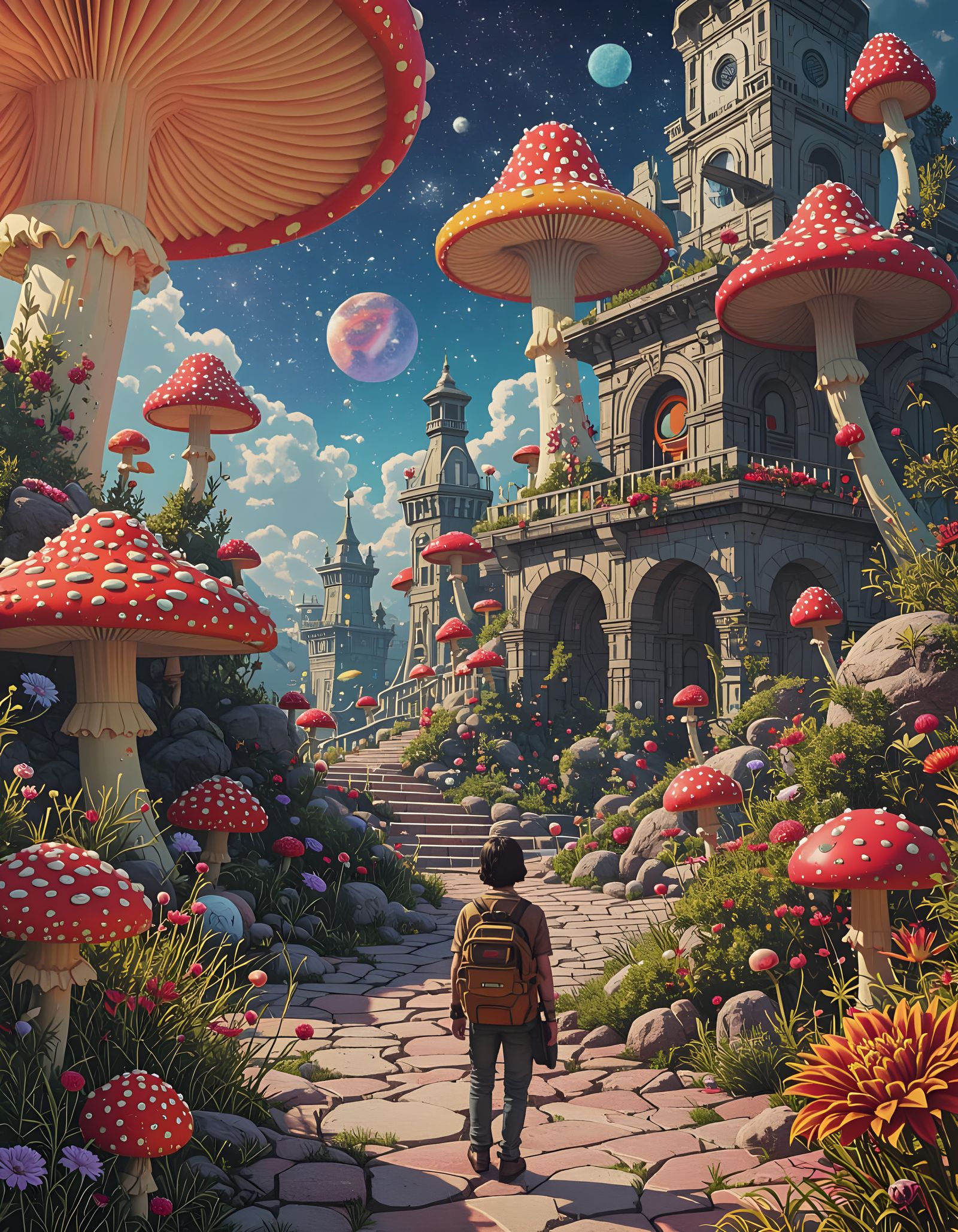 Cosmic Surrealism Fantasy Art