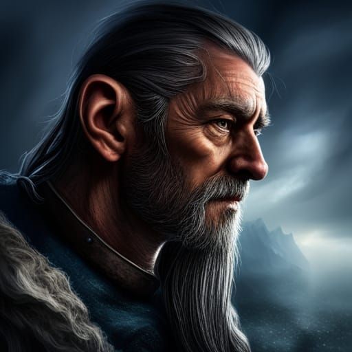 Hyperrealistic Portrait of a Pirate Dwarf