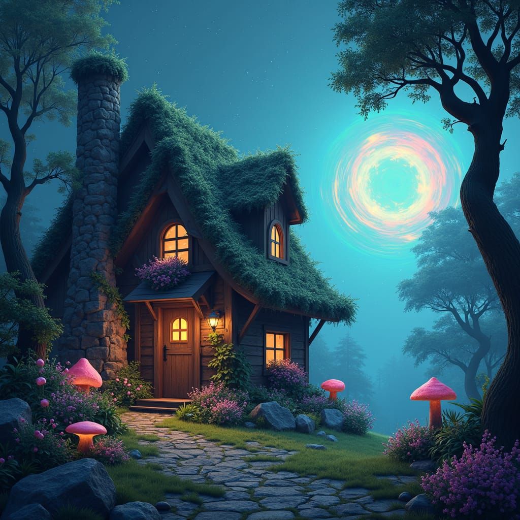 Mystical Cabin on Magical Planet