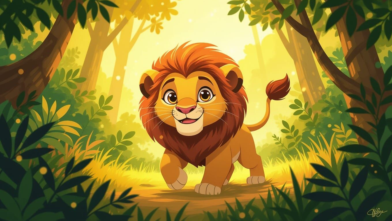 Playful Narasimha's Joyful Jungle Frolic