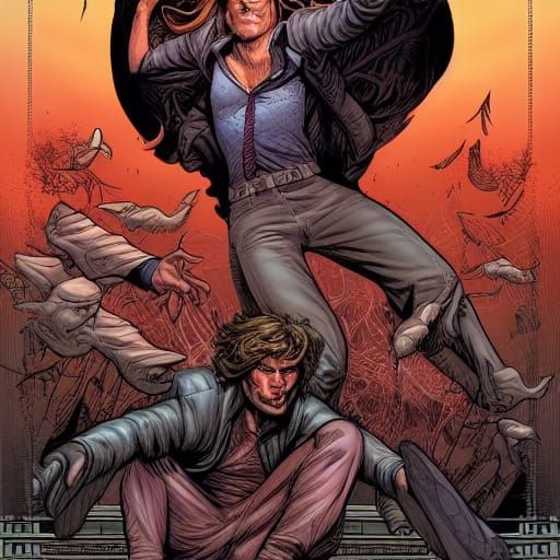 Two Brides Celebrate a Comic Book Wedding