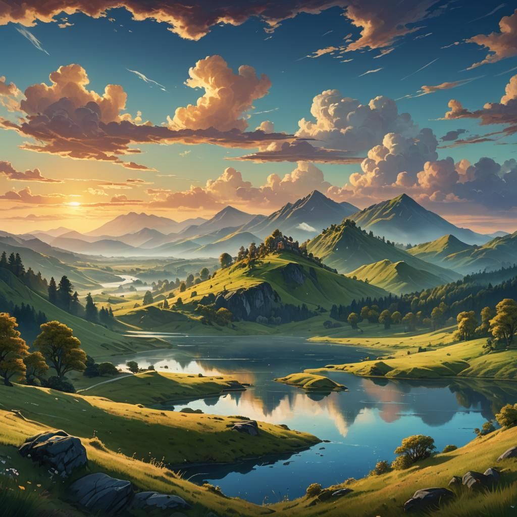 Luminous Landscape Concept Art in Unreal Engine 5