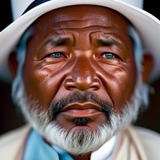 Professional Close-up Portrait in Studio Lighting