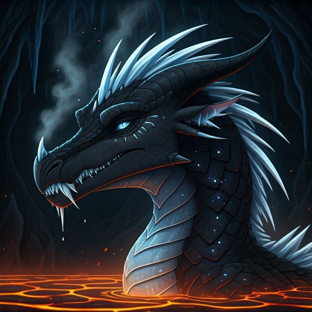 Glowing Nightwing Queen with Icy Blue Accents