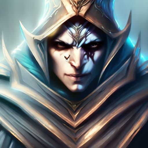 Frost Mage Portrait in Artgerm Concept Art Style
