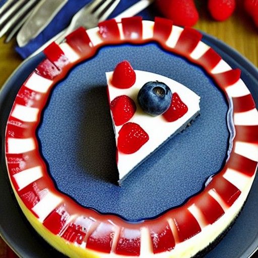 Patriotic Cheesecake Dessert for National Holidays