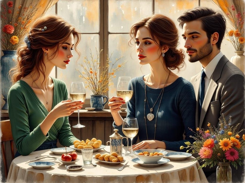 Elegant Family Dinner in a Manhattan Apartment