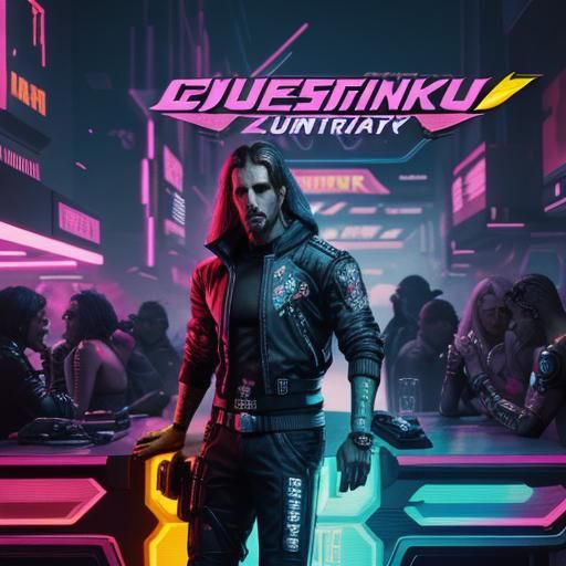 Cyberpunk 2099 Neon Cityscape in Blade Runner Style