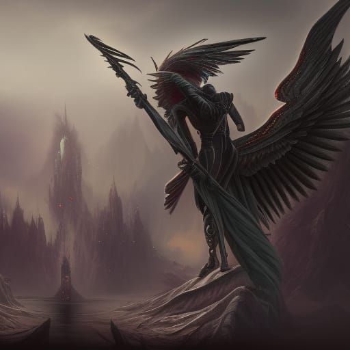 Angel of Death: Detailed Matte Painting