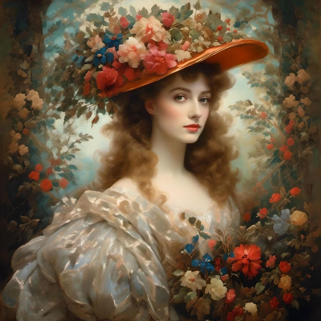 Edwardian Woman in Sepia Daguerreotype Style