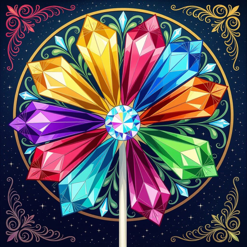 Crystal Candy in Art Nouveau Style