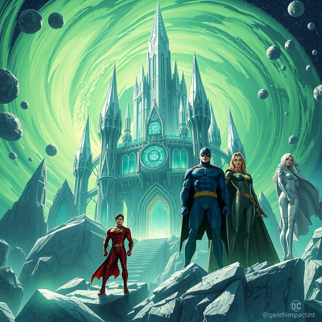 DC Comics Superheroes Build Crystal Palace on Uranus