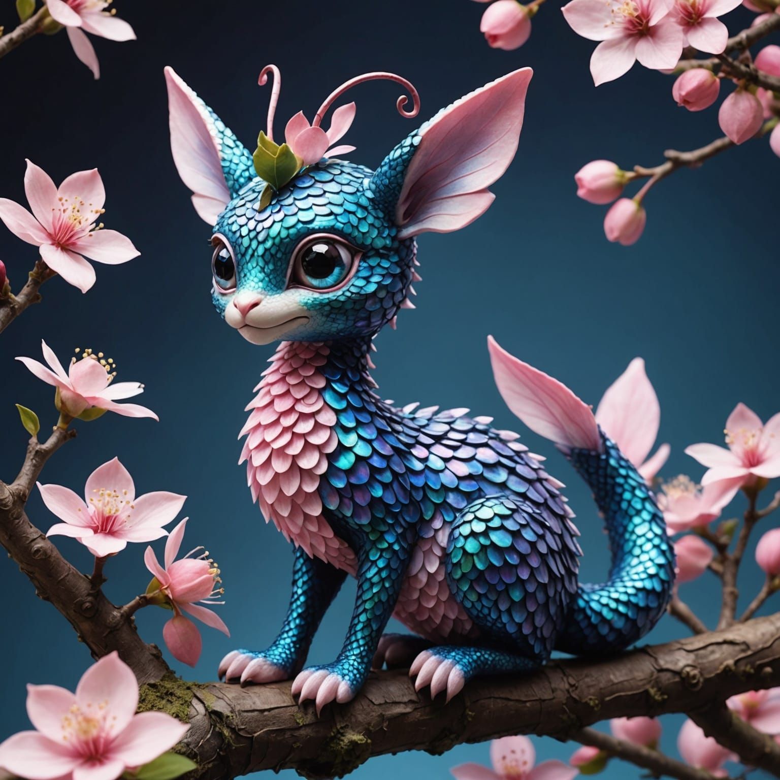 Apple Blossom and Bismark Blossomark Digital Painting