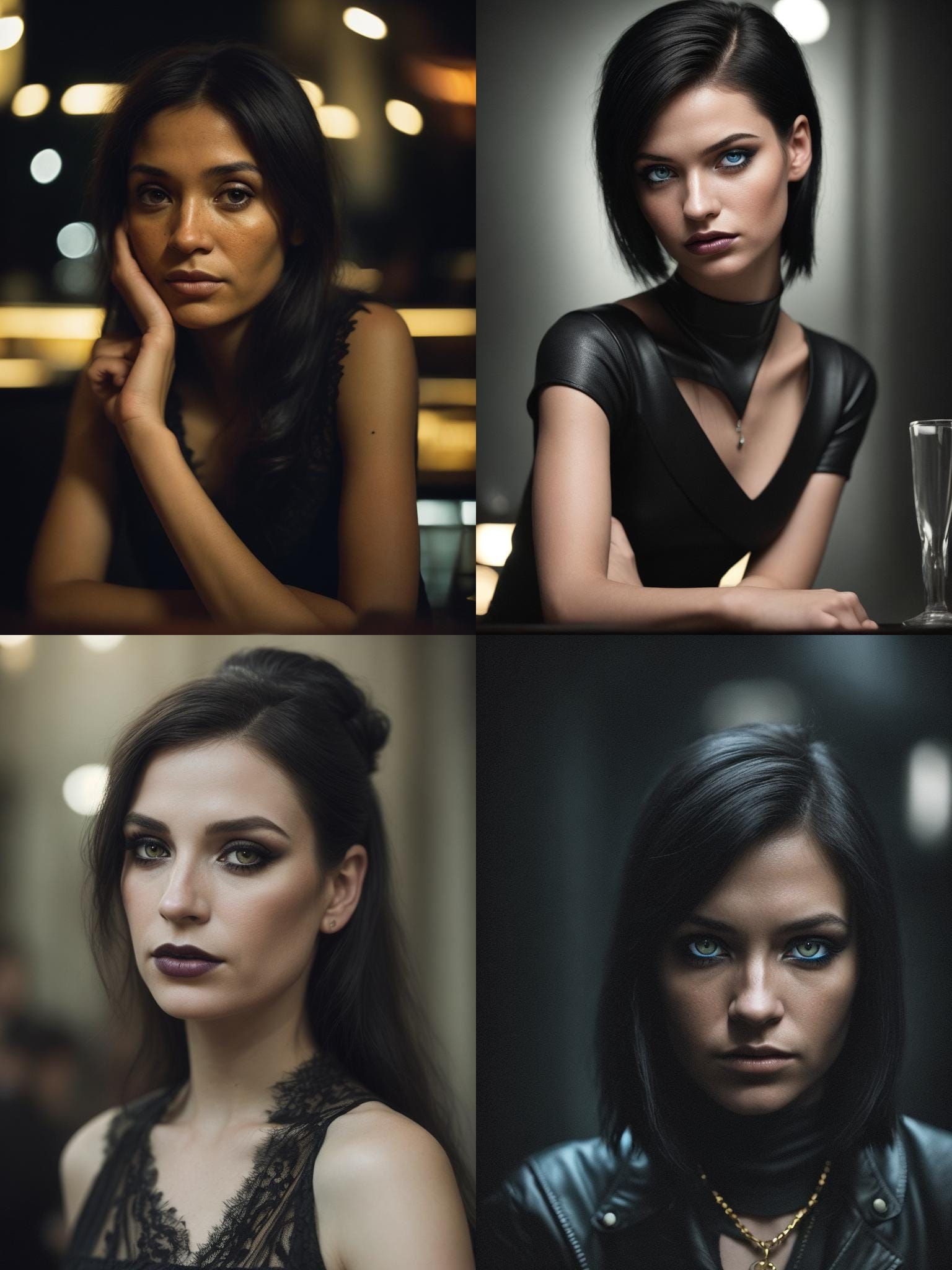 Influencer Portrait in Gothic Cafe with Professional Lightin...